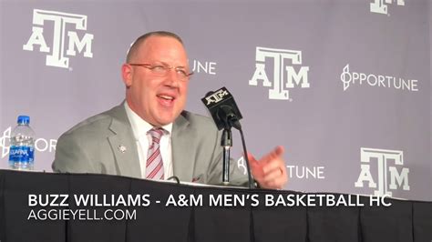 Texas A M Introduces New Basketball Head Coach Buzz Williams YouTube
