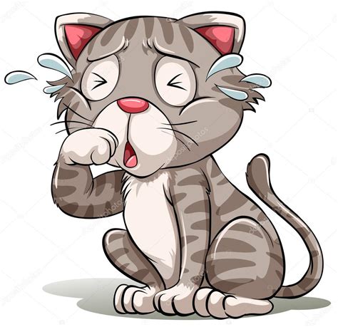 A Crying Cat Stock Vector Image By ©blueringmedia 63123077