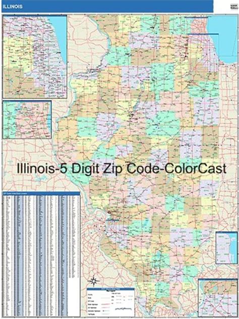 Illinois Zip Code Map From