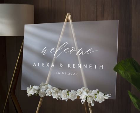 Custom Acrylic Wedding Welcome Signs Acrylic Wedding Signage On The