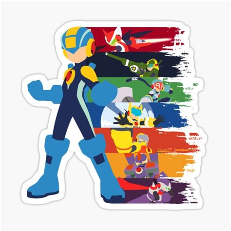 Megaman Souls Of A Hero V2 Minimal Sticker For Sale By Jax89man