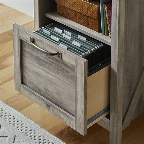 Better Homes And Gardens Modern Farmhouse File Cabinet Rustic Gray