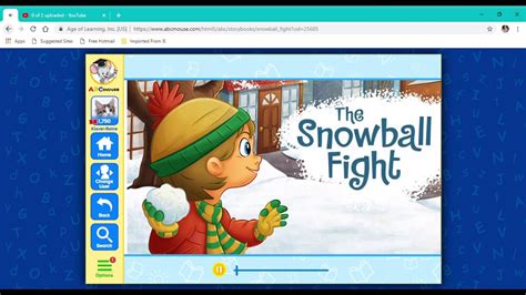 Abcmouse Winter Library The Snowball Fight Read Aloud Youtube