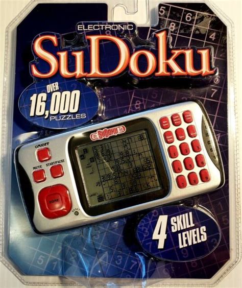 New Excalibur Electronic Sudoku Handheld Game W16000 Puzzles And 4