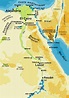 Historia Universal: Mapa: localización de la civilización egipcia sobre ...