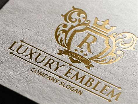 Luxury Gold Logos Elegant Emblem Monogram Luxury Logo Etsy
