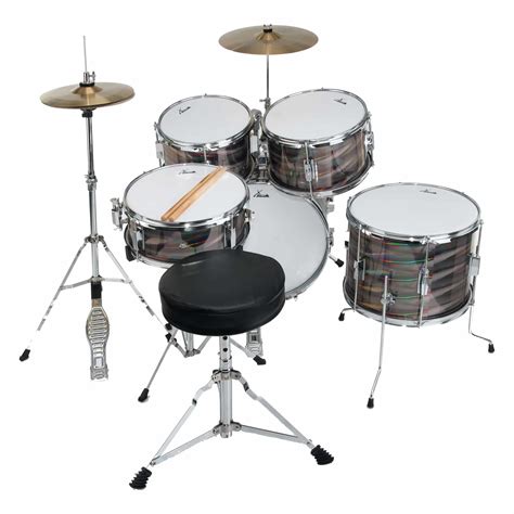 Xdrum Junior Pro Kids Drum Set Laser Silver