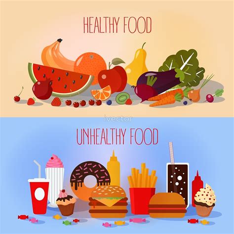 Answer the question using your own words. Healthy food vs junk food clipart 12 » Clipart Station