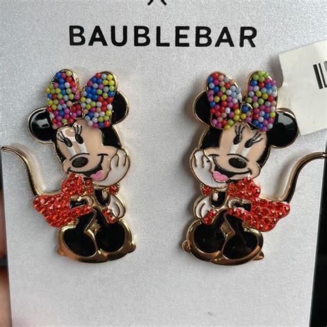 Baublebar Jewelry Disney Baublebar Minnie Mouse Earrings Nwt Poshmark