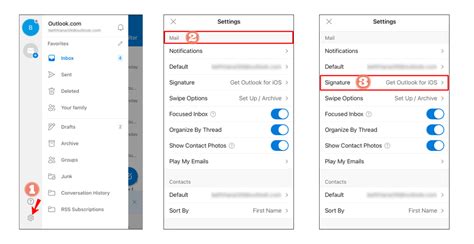 Microsoft Outlook How To Add Signature In Outlook On Mobile Phone And