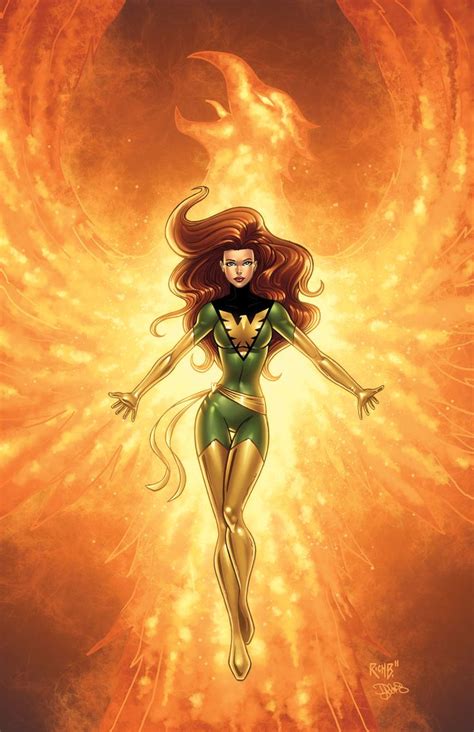 Phoenix Colored By Richbernatovech On Deviantart Jean Grey Phoenix