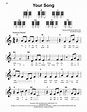 Your Song Sheet Music | Elton John | Super Easy Piano