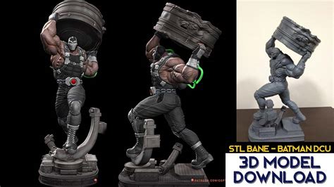 💥 download 3d model stl ztl bane from batman dc comics 3d model