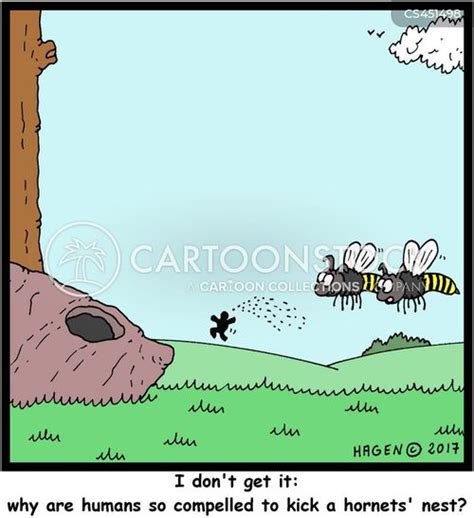 Hornets Nest Cartoons And Comics Funny Pictures From Cartoonstock