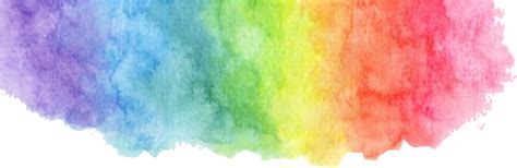 Rainbow Watercolor Splash Transparent Background Img Pansy