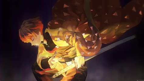 Sleeping Zenitsu, Attack Lightining, Kimetsu No Yaiba Live Wallpaper