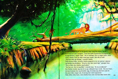Walt Disney Book Scans The Lion King The Story Of Simba Danish