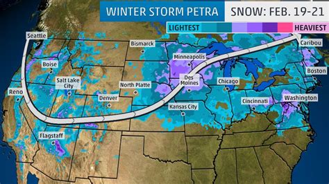 Winter Storm Petra Spreading A Mess Of Snow And Ice Across The Country