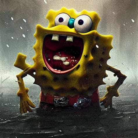 Prompthunt Spongebob Nightmare Fueldigital Artultra Realisticultra