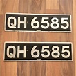 UK license plate made for temporary car imports - QH plate by Hills ...