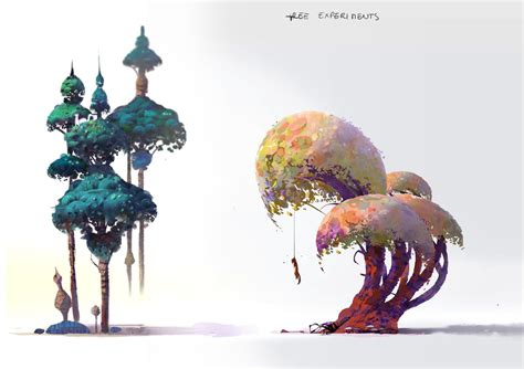 Trees Stylized Concept Designs Environmental Art Environment