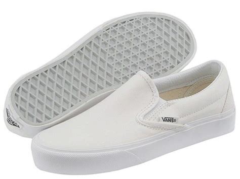 Vans Classic Slip On True White Skate Boys Mens Shoes All Sizes 45 13