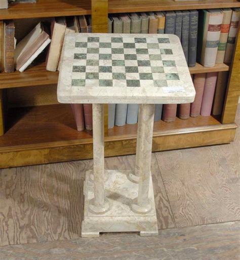 While this is a very active square early on, this opening can many times become a very quiet and slow game. Italian Marble Chess Games Side Table Tables