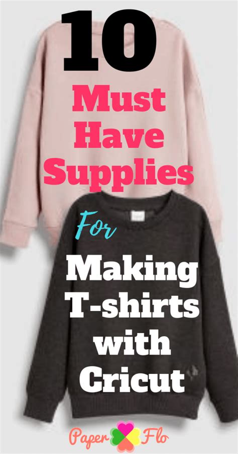 how to make shirts with cricut 10 must have supplies