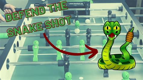 Foosball Tutorial How To Defend The Snake Shot Jet Table Soccer