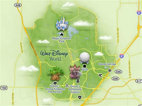 Maps Of Walt Disney Worlds Parks And Resorts