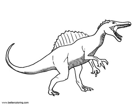 Spinosaurus Coloring Pages Printable Coloring Pages