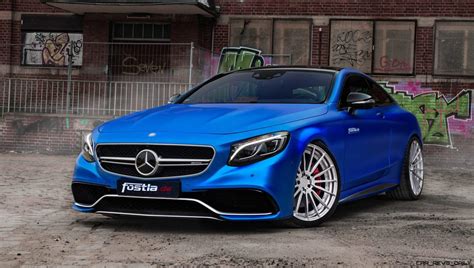 2017 Mercedes Amg S63 Coupe By Fostlade Is Dripping Blue Chrome Car