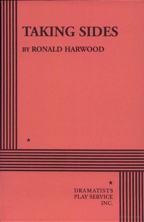 Taking Sides By Ronald Harwood Biz Books