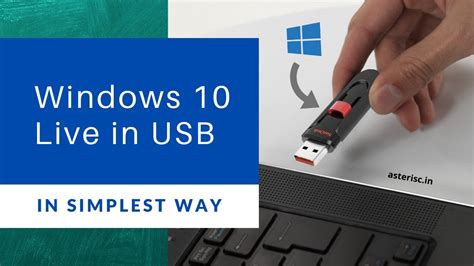 Install And Run Portable Windows 10 Live From Usb Pen Drive Youtube