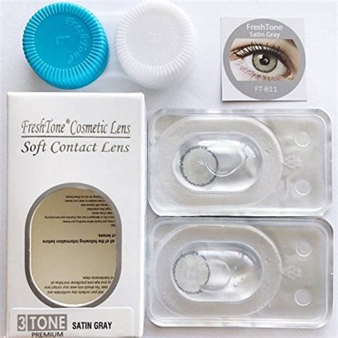 Halloween contacts, vampire contacts, scary contacts. FreshTone Gray Contact Lenses on the Amazon website ...