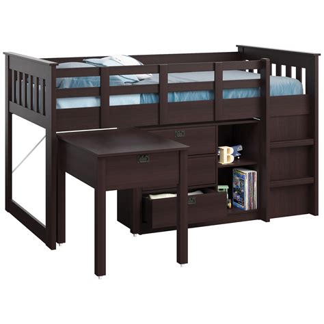 Sold by constansy an ebay marketplace seller. CorLiving Madison Twin Low Loft Bed with Storage & Reviews ...