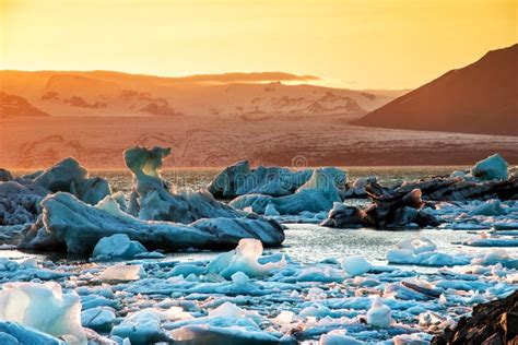Magical Beautiful Landscape With Ice Depths In The Famous Jokulsarlon
