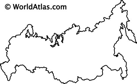 Russia Map Blank Free Russia Outline Map Black And White Black And
