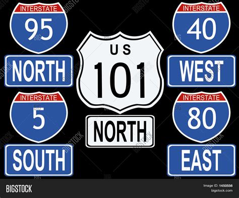 American Interstate Highway Signs Image And Photo Bigstock