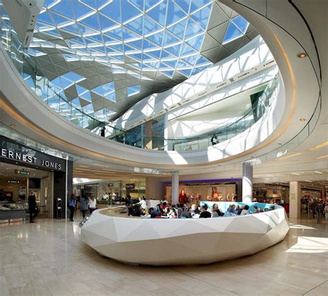 Westfield London Shopping Mall Interior Atrium Design Skylight Design