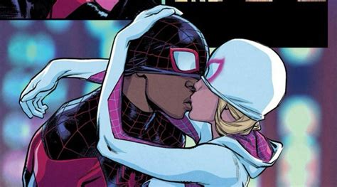 Syfy On Twitter Miles Morales And Spider Gwen Share A Kiss In First