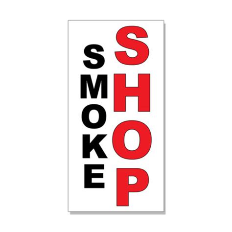 Smoke Shop Black Red Decal Sticker Retail Store Sign Ebay
