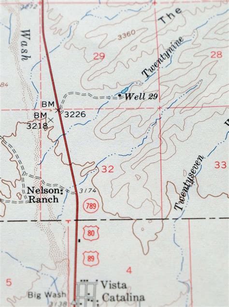 Oracle Arizona Vintage Original Usgs Topo Map 1959 Catalina 15 Minute