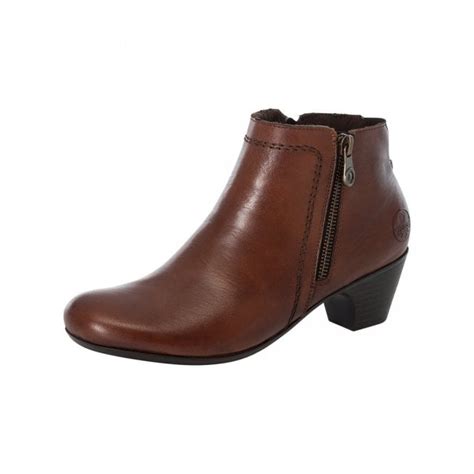 70551 24 Brown Leather Ladies Ankle Boot