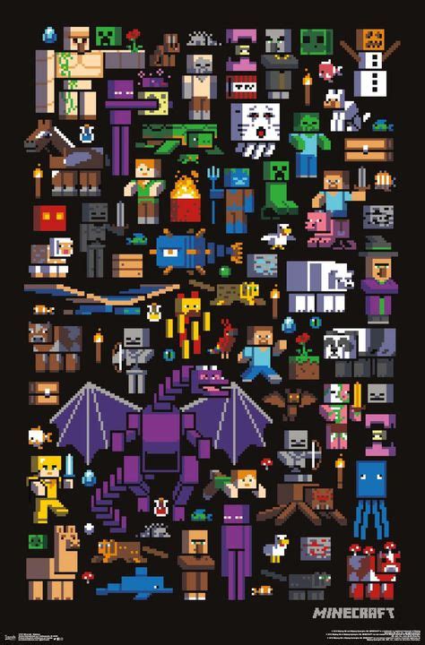 12 ideas de Pixel art minecraft imágenes de minecraft posters de