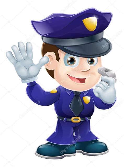 More images for dibujo de policia en caricatura » Personaje policía ilustración de dibujos animados Imagen ...