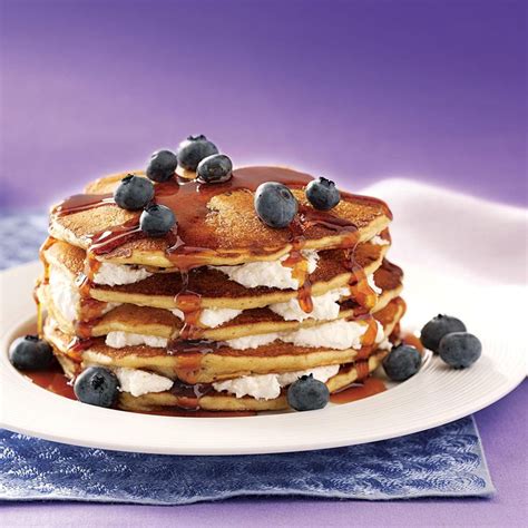Blueberry Sour Cream Pancakes Recipe How To Make It