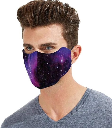 Roupaze Unisex Face Masks Space Nebula Dark Galaxy With