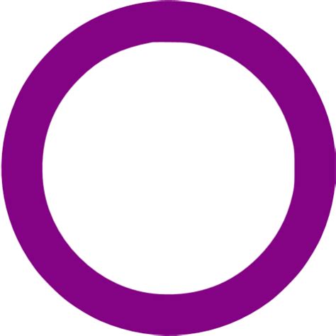 Purple Circle Outline Icon Free Purple Shape Icons