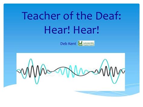 Teacher Of The Deaf